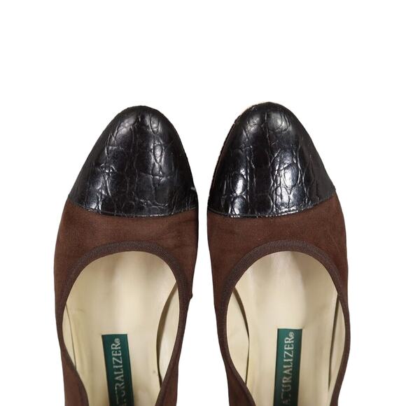 Naturalizer Shoes Womens 7 Loafer Flats Fashion Classic Career Cap Toe Leather - Picture 11 of 16